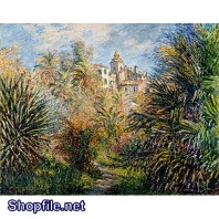 Tranh sơn dầu nước ngoài bụi  rậm